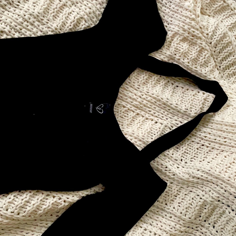 Black mini dress